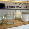 8oz Clear Mason Jar with Golden Lid