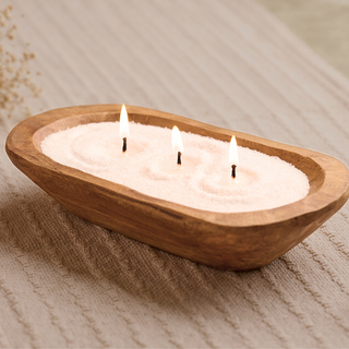 Ivory Pearled Candle