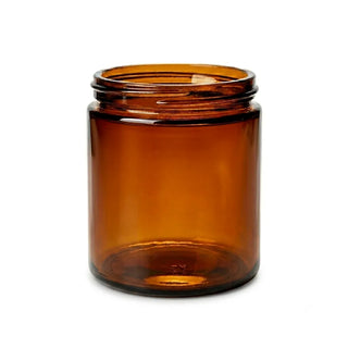 9oz Amber Straight Sided Jar