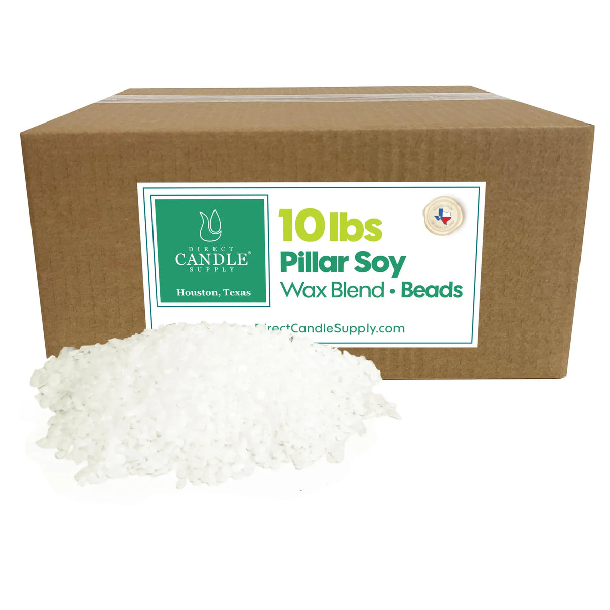 Pillar Soy Wax Beads 10 lb