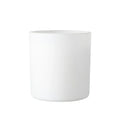14.5 oz matte white glass candle jar