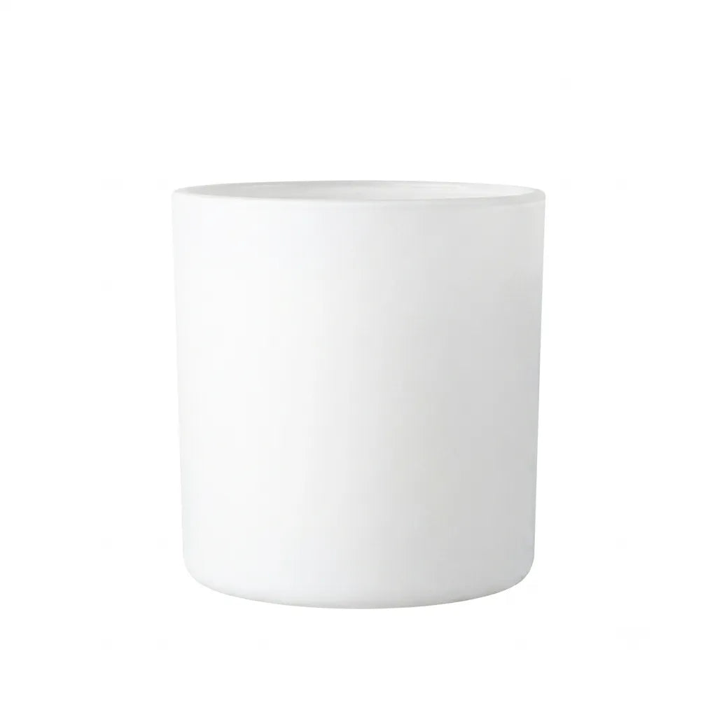14.5oz White Glass Jar