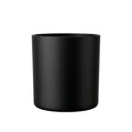 14.5 oz matte black glass candle jar