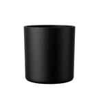 14.5 oz matte black glass candle jar