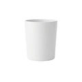 7 oz matte white glass candle jar