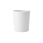 7 oz matte white glass candle jar