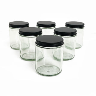 9oz Clear Glass with Lid