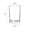 8oz Clear Glass with Metal Lid