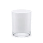 11 oz white glass candle jar