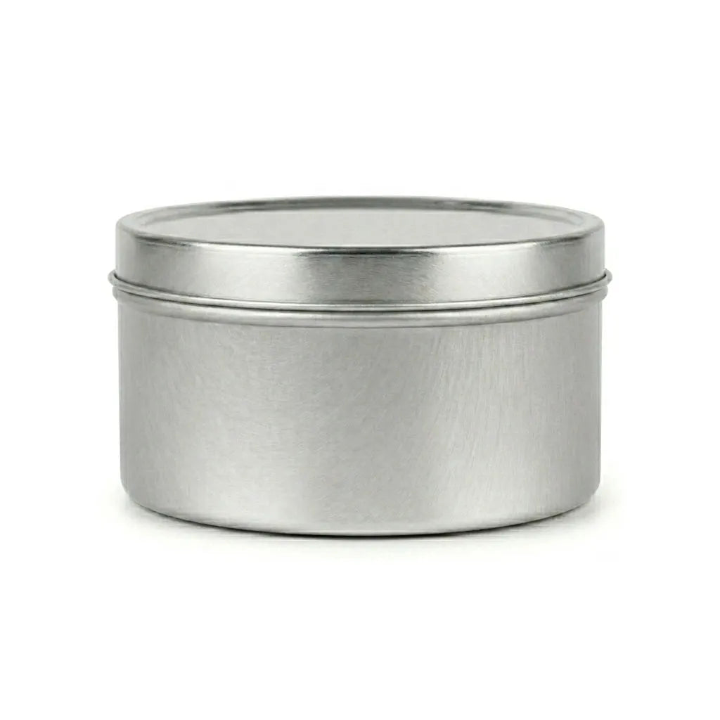 8oz Silver Tins with Lid