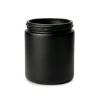 9 oz matte black straight-sided candle jar