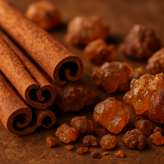 cinnamon bark and myrrh
