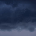Dark stormy clouds in a night sky